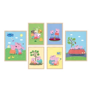 Sada oboustranných plakátů Prasátko Peppa | 2 x A3, 4 x A4 | P6 351385