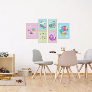 Sada oboustranných plakátů Prasátko Peppa | 2 x A3, 4 x A4 | P6 351385 - Obrázek 4