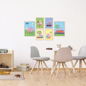Sada oboustranných plakátů Prasátko Peppa | 2 x A3, 4 x A4 | P6 351385 - Obrázek 6