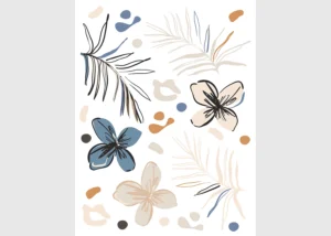 Wall Stickers Vector Florals | 65 x 85 cm | SB 4201