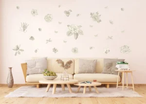 Samolepka na zeď Vyhaslé Květy | 65 x 85 cm | SB 4203 - Obrázek 3