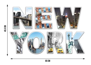 Wall Stickers New York, 42,5 x 65 cm, SM 3431 - Obrázek 7