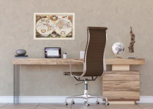 Wall Stickers Old Map, 42,5 x 65 cm, SM 3434 - Obrázek 4