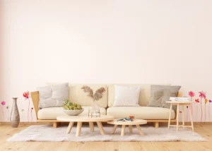 Samolepka na zeď Červené Květiny | 42.5 x 65 cm | SM 3438 - Obrázek 3