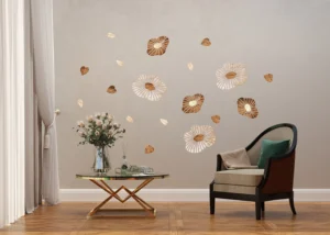 Wall Stickers Wooden Flowers | 42.5 x 65 cm | SM 3445 - Image 4