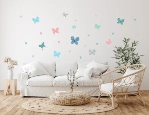 Samolepka na zeď Barevní motýli | 42.5 x 65 cm | SM 3459 - Obrázek 2