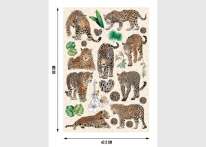 Samolepka na zeď Safari levharti | 42.5 x 65 cm | SM 3463 - Obrázek 4