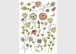 Wall Stickers 3D Poppies | 42.5 x 65 cm | SM 3467