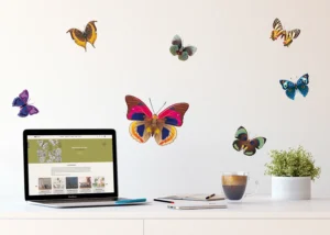 Samolepka na zeď Motýly | 30 x 30 cm | SS 3854 - Obrázek 2