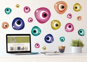 Samolepka na zeď Vivid Eye Stones | 30 x 30 cm | SS 3856 - Obrázek 2