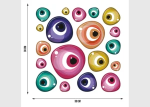 Samolepka na zeď Vivid Eye Stones | 30 x 30 cm | SS 3856 - Obrázek 3