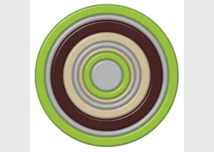 Samolepka na zeď Green Target | 30 x 30 cm | SS 3858