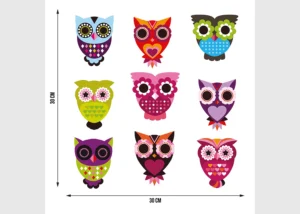 Wall Stickers Owls, 30 x 30 cm, SS 3860 - Obrázek 5