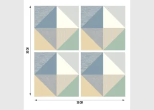 Samolepka na zeď Geometric Tiles | 30 x 30 cm | SS 3865 - Obrázek 3