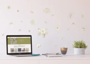 Wall Stickers Graphic Florals, 30 x 30 cm, SS 3869 - Obrázek 2