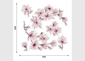Wall Stickers Magnolia Blossom, 30 x 30 cm, SS 3873 - Obrázek 3