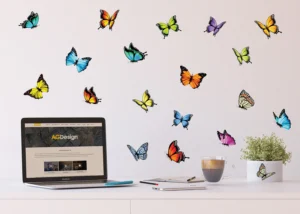Wall Stickers Butterflies, 30 x 30 cm, SS 3877 - Obrázek 2