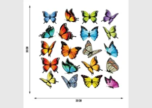 Wall Stickers Butterflies, 30 x 30 cm, SS 3877 - Obrázek 3