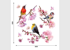 Wall Stickers Birds, 30 x 30 cm, SS 3881 - Obrázek 3
