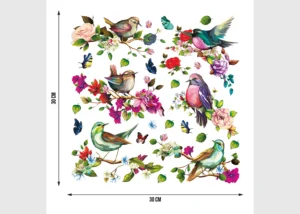 Wall Stickers Birds, 30 x 30 cm, SS 3883 - Obrázek 3