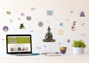 Samolepka na zeď Buddha | 30 x 30 cm | SS 3885 - Obrázek 2