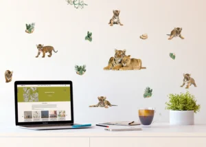 Wall Stickers Tigers, 30 x 30 cm, SS 3889 - Image 3