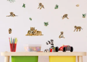 Wall Stickers Tigers, 30 x 30 cm, SS 3889 - Image 2