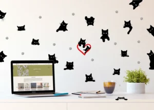 Wall Stickers Cats, 30 x 30 cm, SS 3893 - Obrázek 2