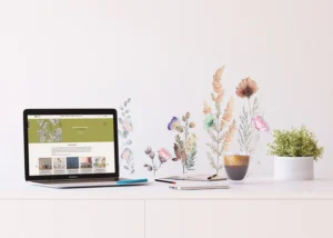 Samolepka na zeď Akvarelove Květiny | 30 x 30 cm | SS 3921 - Obrázek 2