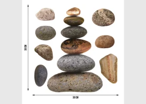 Samolepka na zeď Kameny | 30 x 30 cm | SS 3855 - Obrázek 3