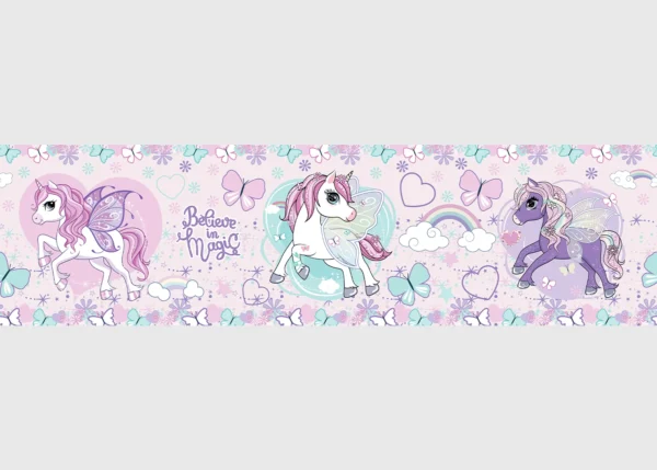 Wall Border Unicorn | 5 m x 13.8 cm | WBD 8025