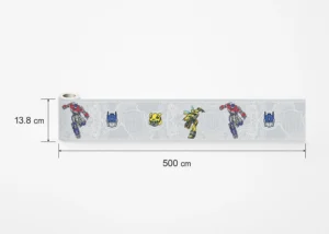 Dětská samolepící bordura na zeď Transformers Připraveni K Boji | 5 m x 13.8 cm | WBD 8041 - Obrázek 5
