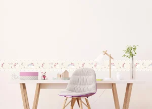 Dětská samolepící bordura na zeď Béžový Akvarelový Měsíc | 5 m x 13.8 cm | WBD 8045 - Obrázek 4