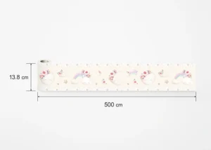 Dětská samolepící bordura na zeď Béžový Akvarelový Měsíc | 5 m x 13.8 cm | WBD 8045 - Obrázek 7