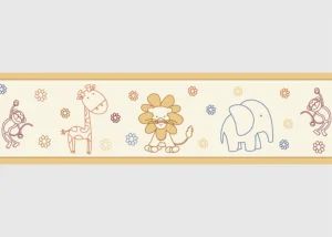Wall Border Beige Fairy Tale | 5 m x 13.8 cm | WBD 8051