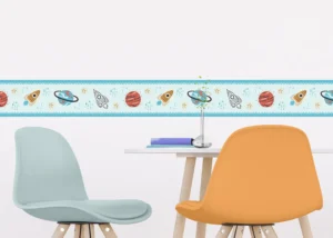 Wall Border Cyan Cosmos | 5 m x 13.8 cm | WBD 8055 - Obrázek 3