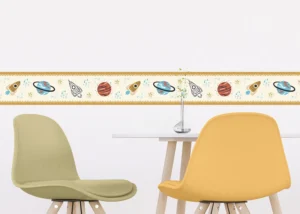 Wall Border Light Yellow Cosmos | 5 m x 13.8 cm | WBD 8057 - Obrázek 2