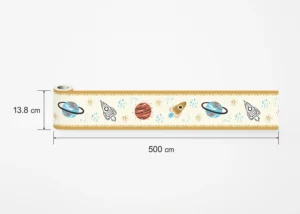 Wall Border Light Yellow Cosmos | 5 m x 13.8 cm | WBD 8057 - Obrázek 6