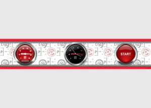 Wall Border Disney Cars Speedometer | 5 m x 14 cm | WBD 8061