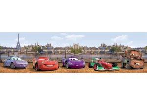 Dětská samolepící bordura na zeď Disney Auta Londýn | 5 m x 9.7 cm | WBD 8081