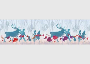 Wall Border Disney Frozen Silhouette | 5 m x 14 cm | WBD 8113