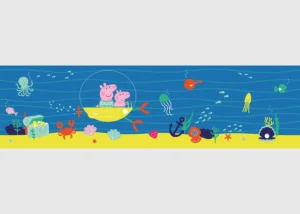 Wall Border Peppa Pig Sea | 5 m x 9.7 cm | WBD 8147