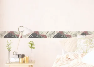 Samolepící bordura na zeď Abstraktní Listy | 5 m x 13.8 cm | WB 8427 - Obrázek 7