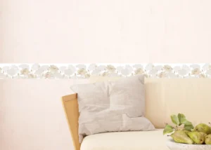 Samolepící bordura na zeď Zlaté Chryzantémy | 5 m x 13.8 cm | WB 8437 - Obrázek 7