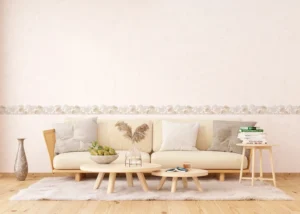 Samolepící bordura na zeď Zlaté Chryzantémy | 5 m x 13.8 cm | WB 8437 - Obrázek 6