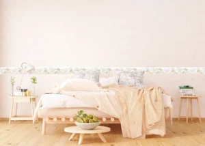 Samolepící bordura na zeď Zlaté Chryzantémy | 5 m x 13.8 cm | WB 8437 - Obrázek 4