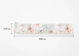 Wall Border Watercolor Flowers | 5 m x 13.8 cm | WB 8439 - Image 8
