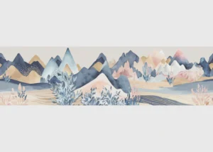 Wall Border Tranquil Landscape | 5 m x 13.8 cm | WB 8415