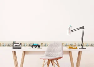 Dětská samolepící bordura na zeď Roztomilá Akvarelová Zvířata | 5 m x 13.8 cm | WBD 8467 - Obrázek 4