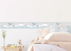 Wall Border Blue Whales | 5 m x 13.8 cm | WBD 8489 - Obrázek 2